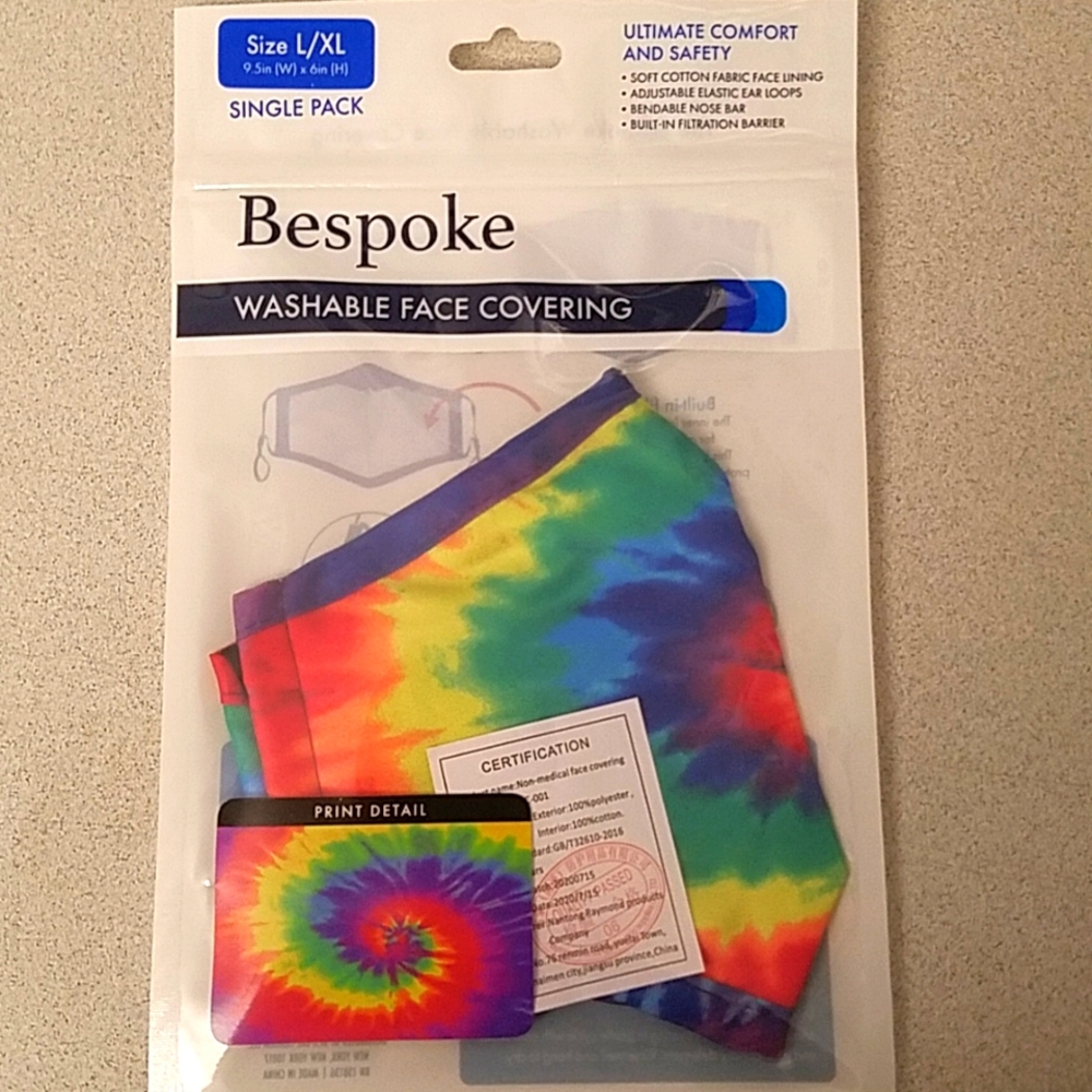 🆕️ Bespoke Washable face covering "Multi" L/XL